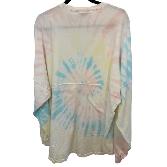 Spirit Jersey Plus Size Tie Dye Long Sleeve V-Neck Top Size XXL NWOT - Picture 4 of 4